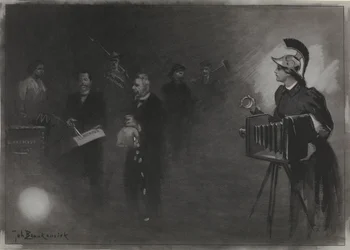 Diseño para la ilustración de De Amsterdammer: El discurso del trono, 24 de septiembre de 1905