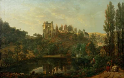 Vista de las ruinas del castillo de Tharandt