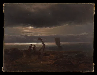 Madre e hijo junto al mar