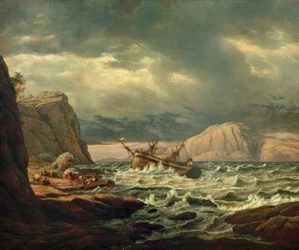 Naufragio en la costa noruega