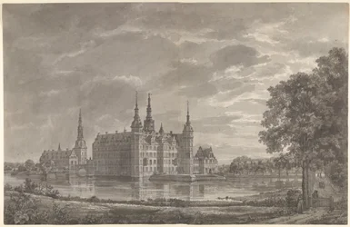 Vista del castillo de Frederiksborg desde el nordeste