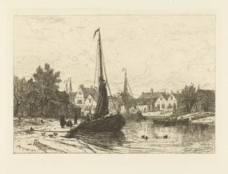 Vista del puerto de Spakenburg