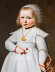 Retrato de una niña de dos años