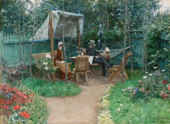 Vista de un jardín, Linkoping