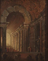 Escalera abovedada, c.1783 (óleo sobre lienzo)