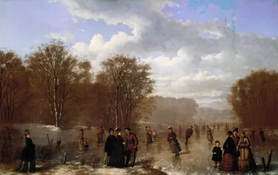 Patinaje en el Wissahickon, 1875