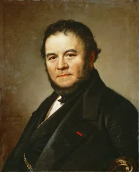 El poeta Henri Beyle, llamado Stendhal, autor de Le Rouge et le Noir y La Chartreuse de Parme ... (pintura sobre lienzo)