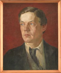 Retrato del pintor sueco Gustaf Wolmar