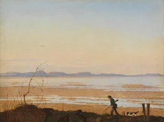 Una tarde junto al lago Arresø, ca. 1837