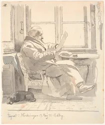 Retrato del abuelo de J. Th. Lundbye, consejero de justicia y administrador de aduanas E. Bonnevie