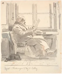 Retrato del abuelo de J. Th. Lundbye, consejero de justicia y administrador de aduanas E. Bonnevie