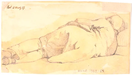 Hombre durmiendo, visto desde atrás