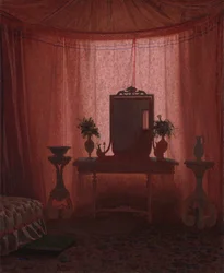 Un Dormitorio en el Palacio de Bernstorff cerca de Copenhague, ca. 1845