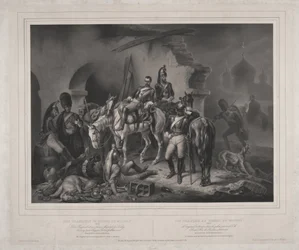 El ejército francés en el Kremlin de Moscú - Woelfle, Johannes (1807-1893) - 1830 - Litografía - 60,8x85,9 - Colección privada