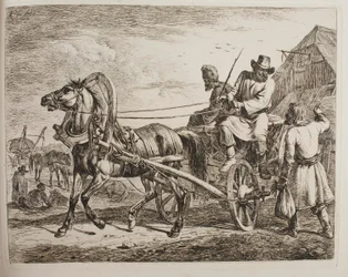 Un carro de campesinos rusos