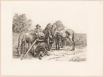 Granjero y su carro