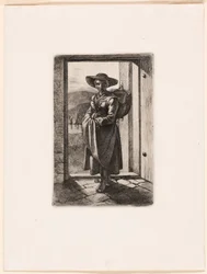 La mujer húngara en la puerta