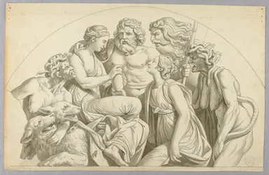 Psique pide a Proserpina que ponga un poco de su belleza en una urna para Venus