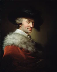 Retrato del arquitecto LaTour (Retrato del arquitecto La Tour). Pintura de Johann Baptist Von Lampi la ingle (1751-1830), óleo sobre lienzo