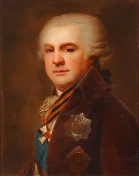 Retrato del Conde Alexander Nikolayevich Samoylov 1744-1814, después de 1796