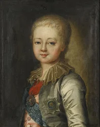 Retrato del Gran Duque Alejandro Pavlovich Alejandro I de niño
