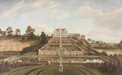 Mansión Holandesa con Jardín, 1730