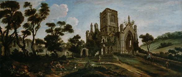 Vista Sur de la Abadía de Kirkstall, c.1738