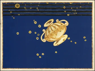 Mapa de 1624 de la constelación del Cráter por Johann Bayer