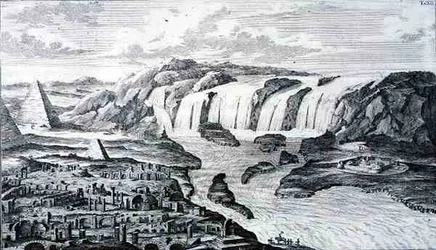 Las Cataratas del Nilo y las Ruinas de Tebas, Egipto, de 