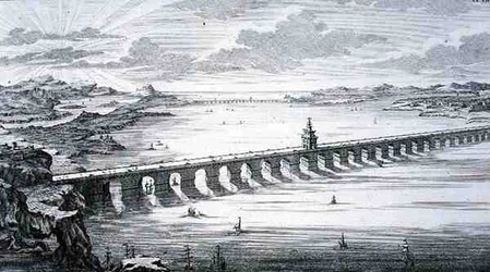 El Gran Puente Chino, entre Focheu y Nantai, China, de 