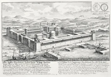 Palacio de Diocleciano (245-313), Split, Yugoslavia, de 