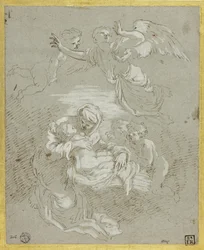Madonna y Niño con ángeles