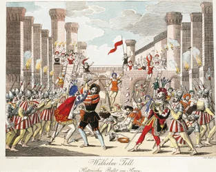 Ballet histórico de Enrique, escena de 