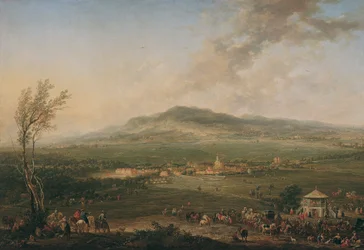 Laxenburg desde Lusthaus en Hanawiese hacia Mödling