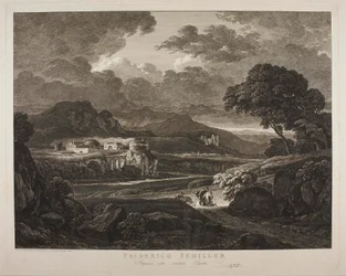 Paisaje con tiempo tormentoso