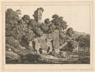 Paisaje - Ruinas de la villa de Ventidio Basso en Tívoli