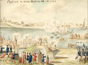 Carlos XII cruzando el Dvina 1701, 1770-1780s