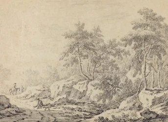 Viajeros en un Bosque Rocoso