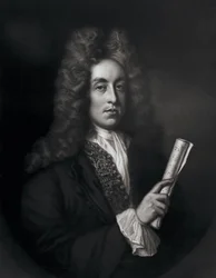 Retrato de Henry Purcell grabado por George J. Zobel