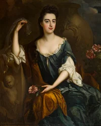 Retrato de la Sra. Judith Corbet, c.1680-1710 (óleo sobre lienzo)