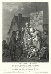 El cantante en la feria