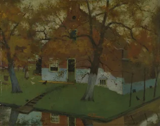 Granja en la provincia de Holanda Septentrional