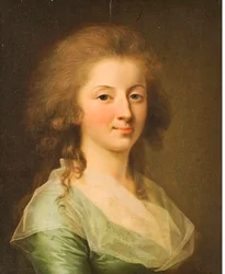 Retrato de una joven con vestido verde