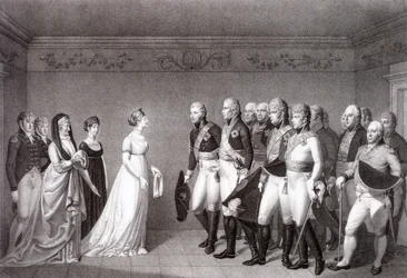 El Encuentro entre Luisa de Prusia y el Príncipe Heredero Alejandro de Rusia en Memel, 1805