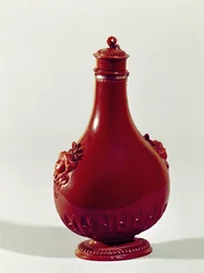 Botella de peregrino, Meissen, c.1710