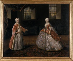 Retrato del Duque Friedrich III de Sajonia-Gotha-Altenburg y la Duquesa Luise-Dorothee