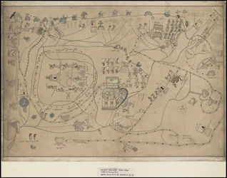 Colección de obras de arte originales de Waldeck sobre Mesoamérica, Box 18 de 22