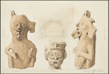 Colección de obras originales de Waldeck sobre Mesoamérica, Caja 3 de 22