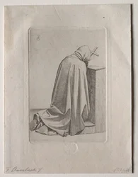 Un monje rezando, 1826
