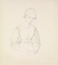 Retrato de la Esposa del Artista, Nina, c. 1830